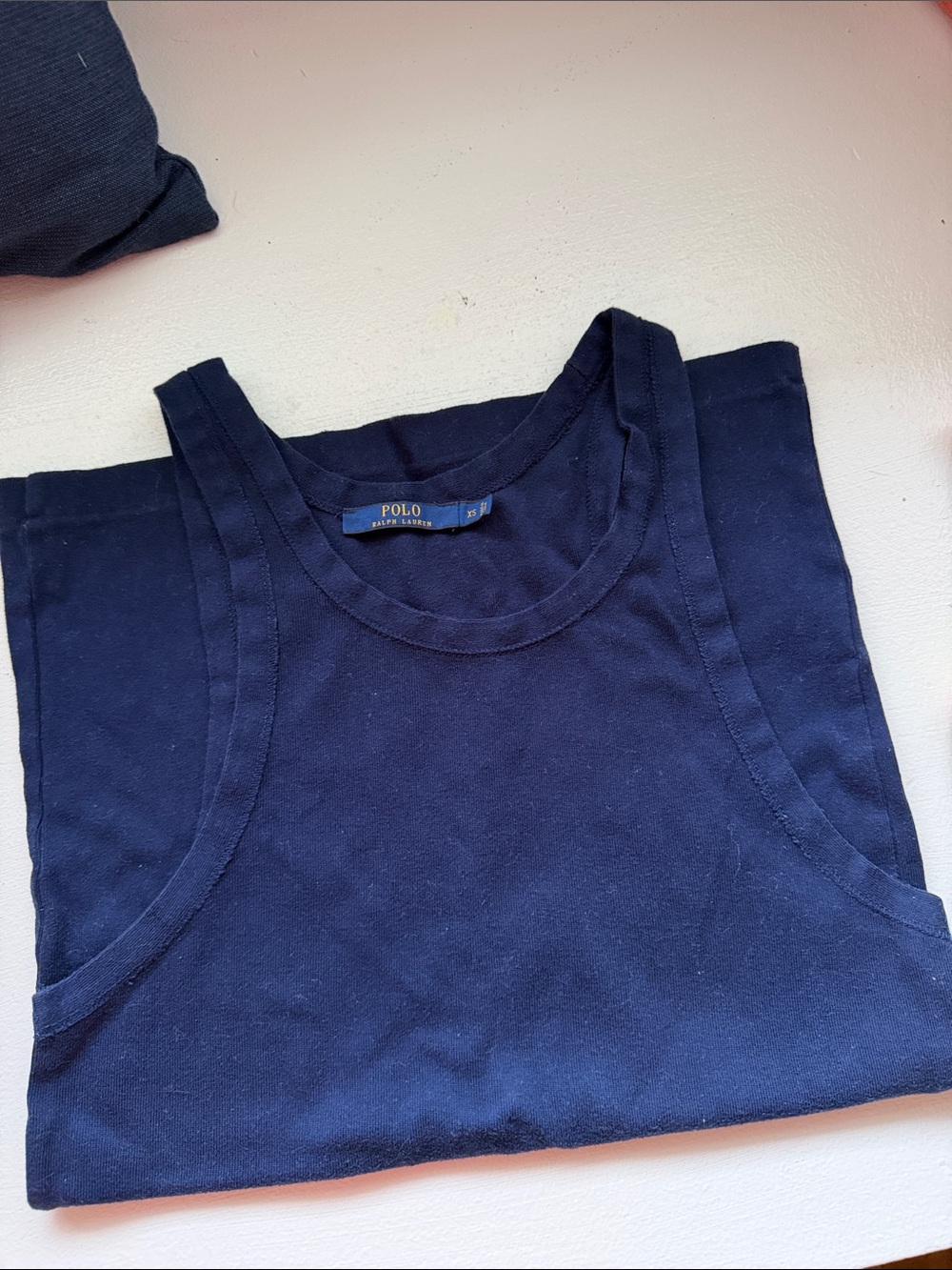 Ralph Lauren Navy Crewneck Tank Top